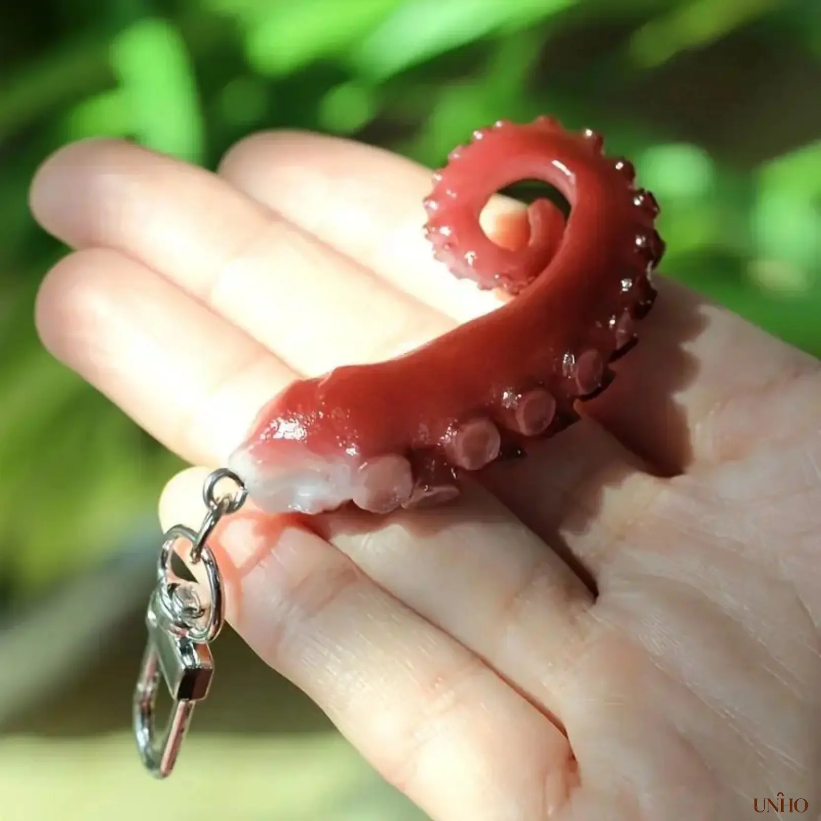PVC Octopus Shape Key Ring Bag Charm - Playful PVC Finish Pendant, Lightweight Durable Marine Animal Accessory, Keyring Hook for Handbags Backpacks Everyday Use, Fashion Styling, Daily Wear