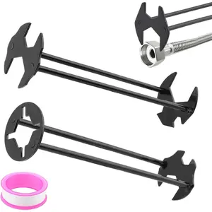Pcs Basin Wrenchs Multifunctional Faucet Wrench for Undermount Sink, Under Sink Plumbers Wrenchs, Socket Wrench Plumbing Tools for Tight Spaces Kitchen Bathroom