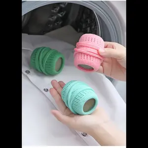 No More Hand-Tearing Filters! Ball Collection Bag for Washing Machine, Insert Into Drum, Wash 10 Times, Empty Once, Convenient Design