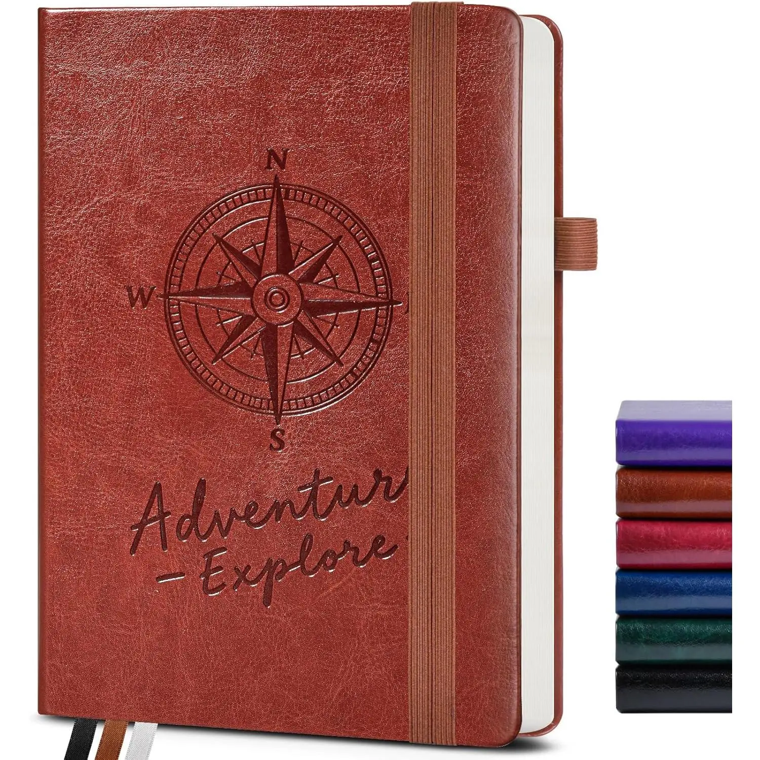 Blank Journal Notebook for Women Men,160 Pages,A5 Hardcover Sketchbook for Drawing, Sketch book, Unlined Notebooks for School,Work, Note Taking,Travel Journals for Writing 5.8"x8.5" (Brown)