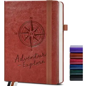 Blank Journal Notebook for Women Men,160 Pages,A5 Hardcover Sketchbook for Drawing, Sketch book, Unlined Notebooks for School,Work, Note Taking,Travel Journals for Writing 5.8"x8.5" (Brown)