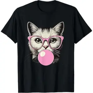 Cute Cat Shirt for Women Funny Cat Lovers T-Shirt