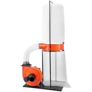 VEVOR Dust Collector, 1100 CFM 2.5 Micron Vortex Cone Dust Collectors, 1.5HP Sawdust Collection System with 35-Gallon Dusts Collector Bag 42-Gallon Filter Bag, 3400 RPM High Speed, for Woodworking