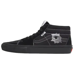 Supreme x Nate Lowman x Vans Skate Grosso Mid Suede Mid-Top Skate Shoes for Men and Women Trending Shoes, House White Official Shoes to Get / Maison Mihara