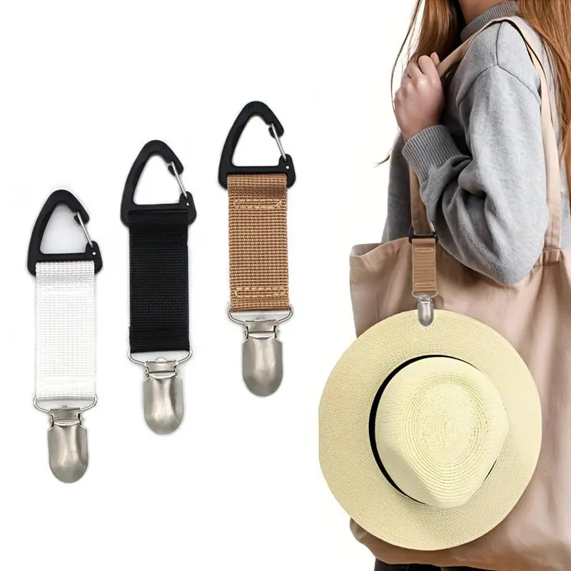 Hat Clip Kit (3 Counts/set), Space-saving Design Hat Clip, Secure & Versatile Hat Clip for Outdoor Adventures, Beach Trips, and On-the-go Style