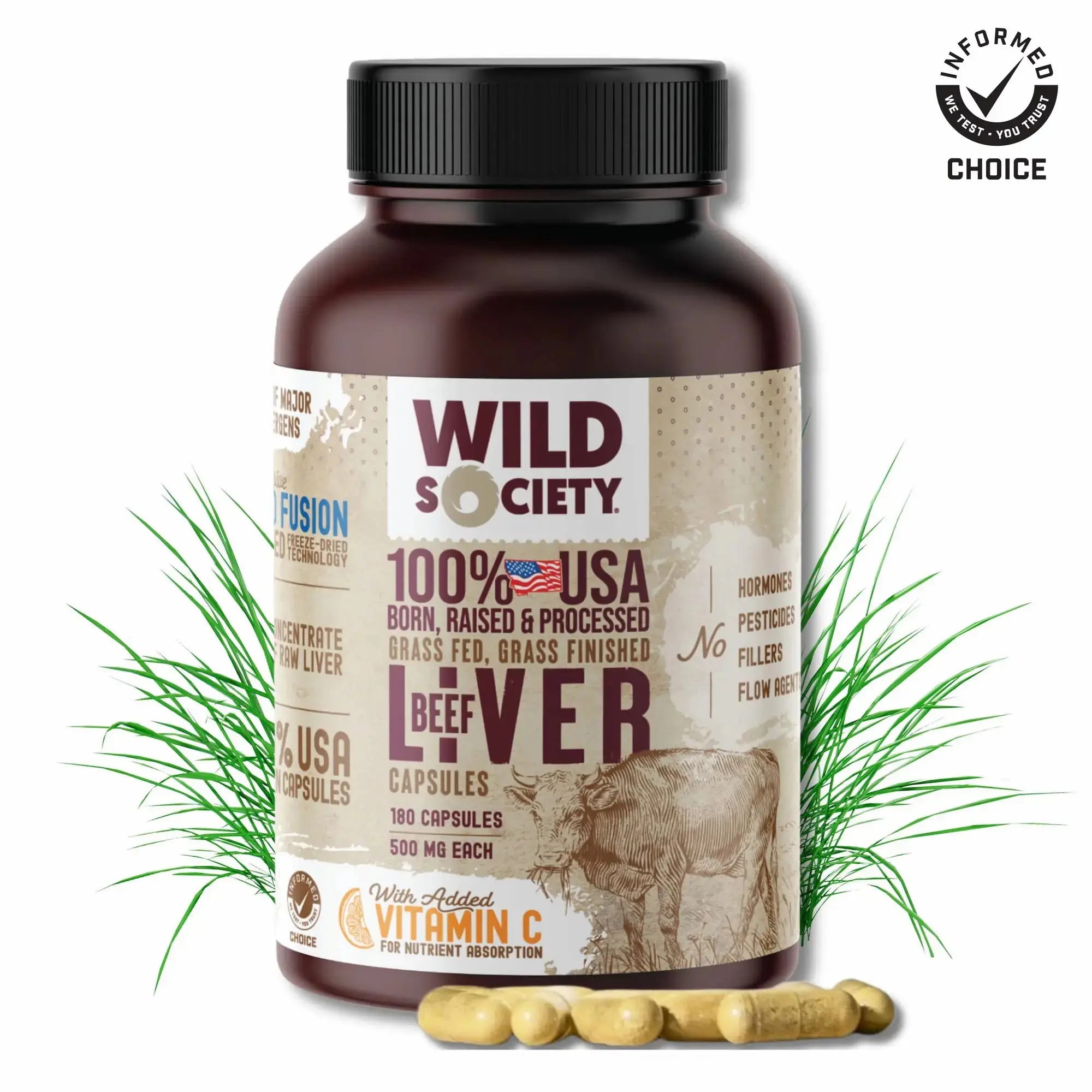 Grass Fed Beef Liver Capsules