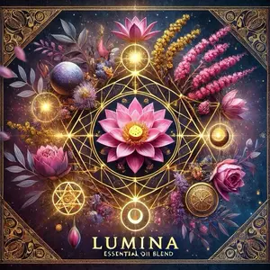 Lumina Rare Blend of Luxury Essential Oils: Pink Lotus, Jasmine; Mimosa & Sandalwood. Anointing oil and spray option,.