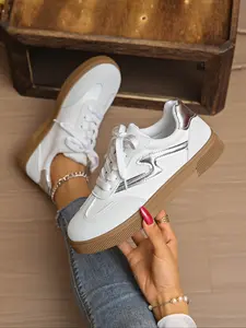 New Spring Autumn Women's Retro German Training Shoes, Flat Casual Sneakers, Fashion Versatile Style, Comfortable Walking Shoes, Casual Athletic Footwear