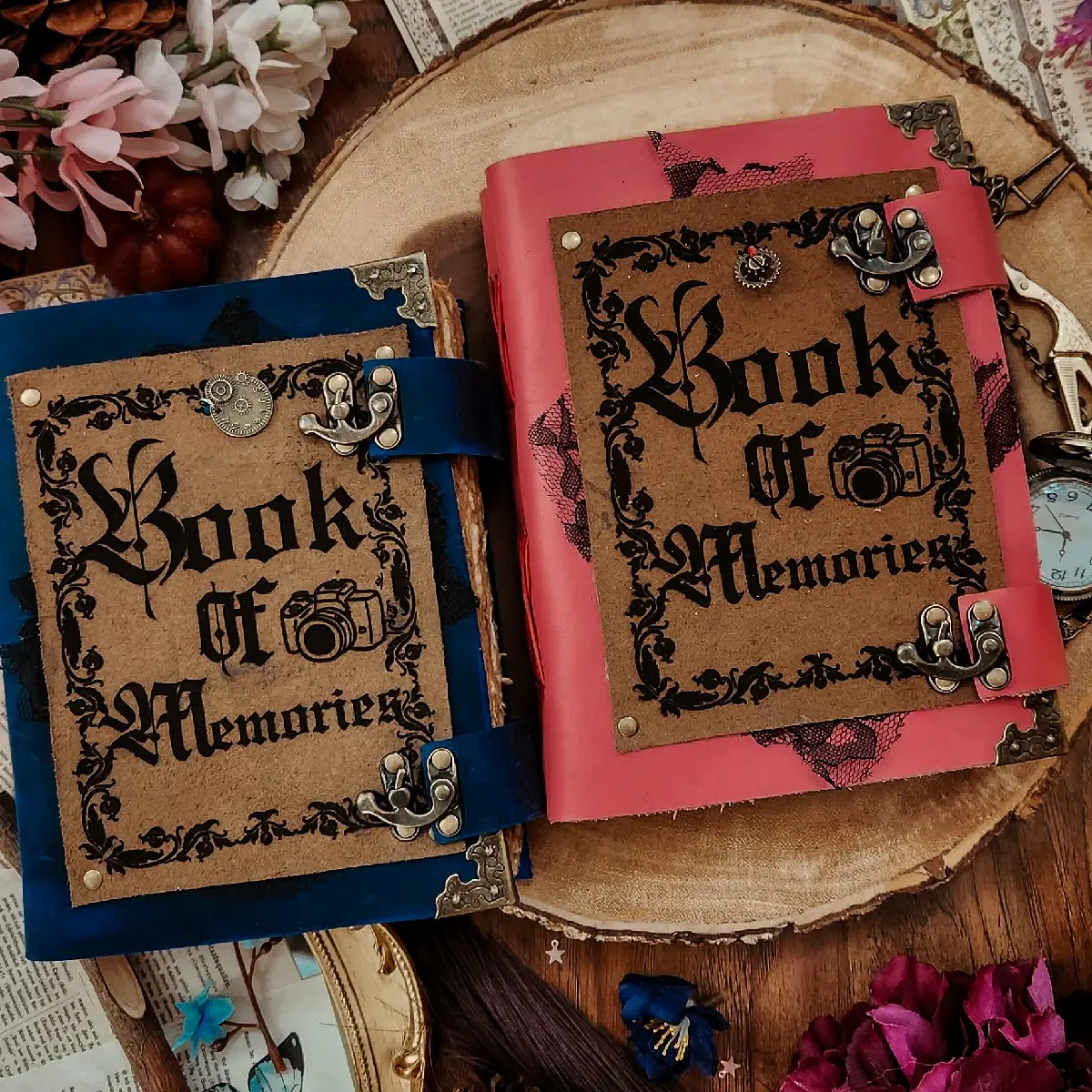 Pink Book Of memories leather Pink Book Of memories leather