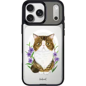 THE HOOD Exotic Short GoldenSnap Magnetic Interchangeable Protective Phone Case Compatible with MagSafe, Cute Pink Heart & Bow Print Case for iPhone 17 Pro Max / iPhone 17 Pro / 17 / Air / 16 Pro Max / 16 Pro / 15 Pro Max / 15 Pro