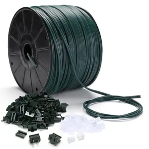 Yescom Electrical Zip-Cord Wire Spool of 500ft SPT-1 with Plugs & End Caps