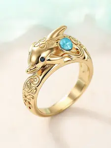 1 PC Cute Cubic Zirconia Dragonfly Ring For Women For Valentine's Day Gift Wedding Anniversary Party Jewelry Elegant Everyday Ring