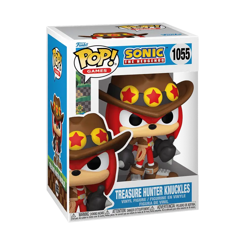 Funko Pop! Sonic The Hedgehog - Treasure Hunter Knuckles #1055 Collectible Pop Vinyl Figure