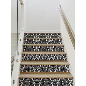Damask Classic Peel and Stick Stair Riser Strip