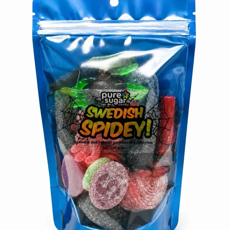 Spider Man Swedish Candy Mix - 1/2 Pound Sweet and Sour Gummy Snack Mix