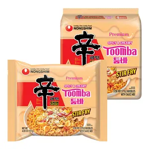 Ramyun Toomba Noodles, Creamy Korean Mac and Cheese Style Noodles, Gentle Kick of Spice, Korean Stir Fry Style Instant Noodles, 4.83 oz (Pack of 4), Packaging May Vary.
