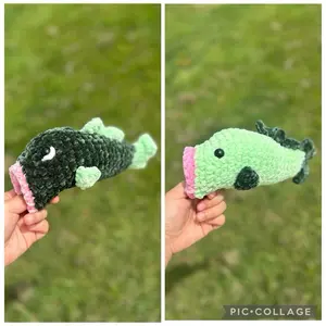 Hand Crocheted Largemouth Bass Fish