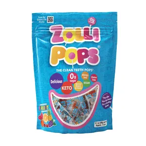 Zollipops Clean Teeth Lollipops - AntiCavity Sugar Free Candy for a Healthy Smile Great, Diabetics and Keto. Fruit Variety, 3.1 Ounce