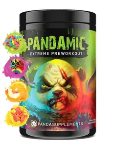 Panda Supps Pandamic Pre Workout – Extreme Energy & Focus with 350mg Caffeine – L-Citrulline, L-Tyrosine, AstraGin – No Crash – 40 Servings