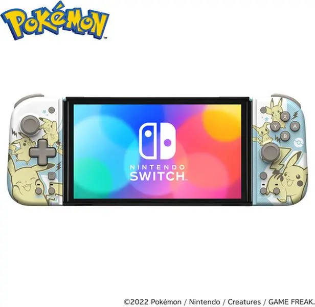 Switch Accessory:  Controller - HORI Split Pad Compact - Pokémon:  Pikachu & Mamikyu:  Officially Licensed by Nintendo  [GAMES ACCESSORIES] Controller