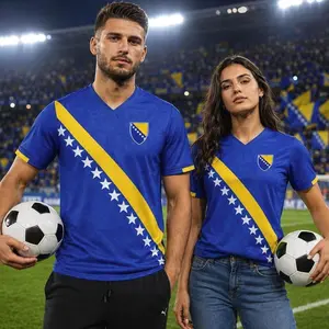 Bosnia Soccer Jersey  Bosnian Flag Shirt, Bosnia Football Jersey Gift for Men Women 8 IL1 UCM