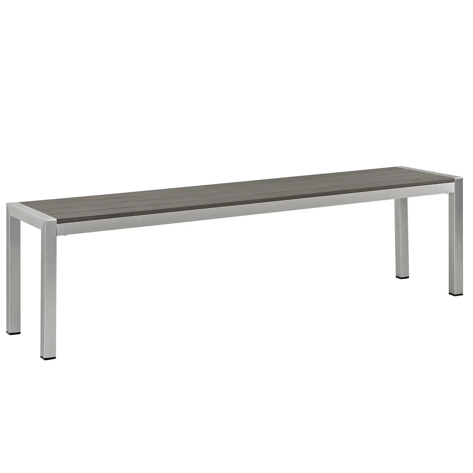 Modway Shore Outdoor Patio Aluminum Bench