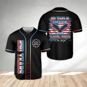 USA 250th Anniversary Baseball Jersey, 1776–2026 We The People 250 Years of Freedom Jersey, Patriotic Eagle USA Jersey, 4th of July - Multiple Colors Available