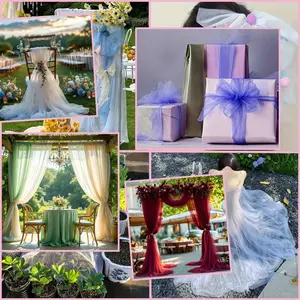 Elegant tulle in a variety of colors, perfect for DIY wedding arches, aisle decorations, and chair back tulle. Easily create a romantic and dreamy atmosphere for engagement ceremonies, proposals, and bridal suite decorations.