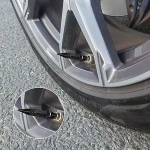 60mm Spiked Valve Caps,Aluminum Alloy Dustproof and Waterproof Tire Valve Stem Caps