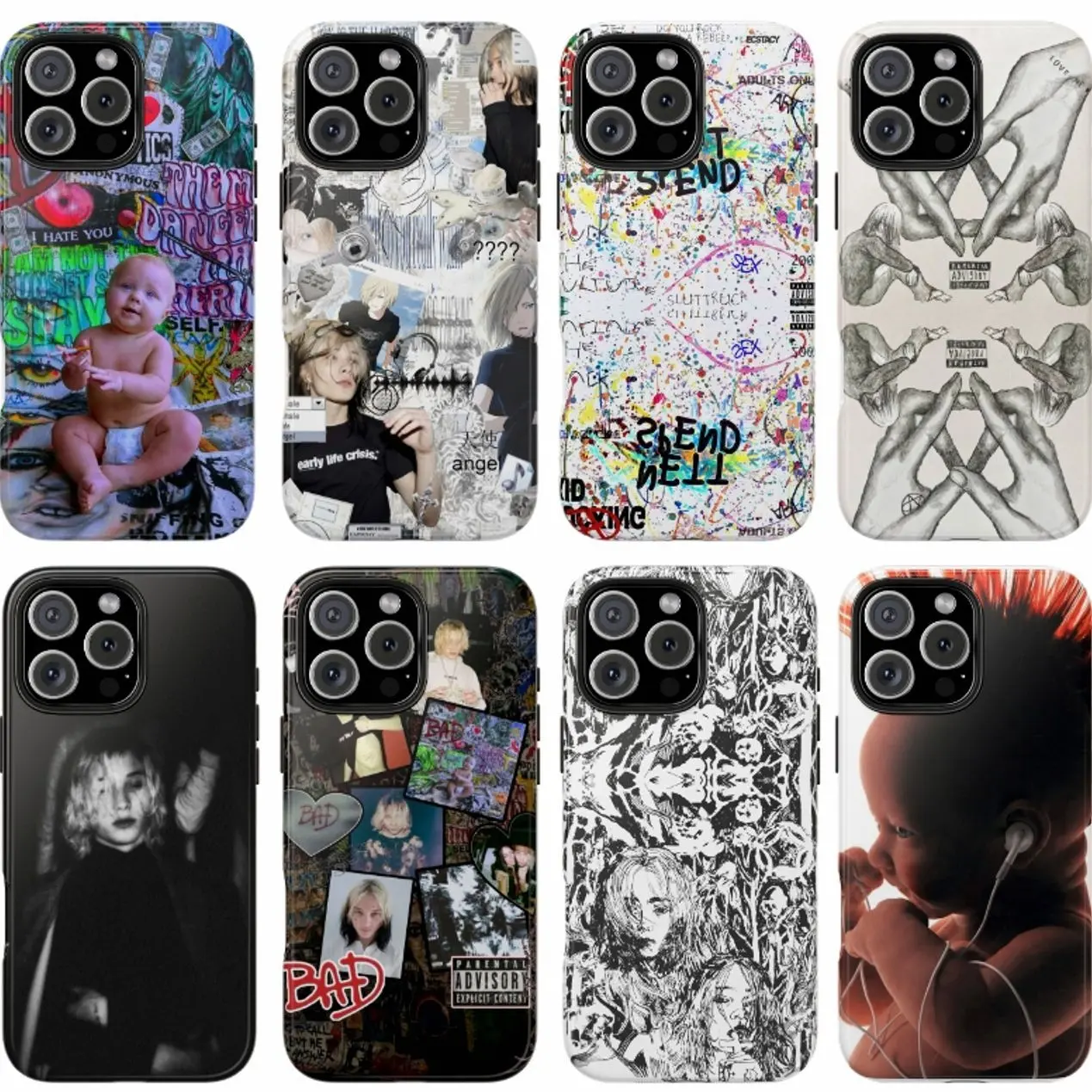 Nettspend Phone Case, Early Life Crisis Tour, New Album Phone Cover, Compatible with iPhone X, 11, 12, 13, 14, 15, 16, 17 & more