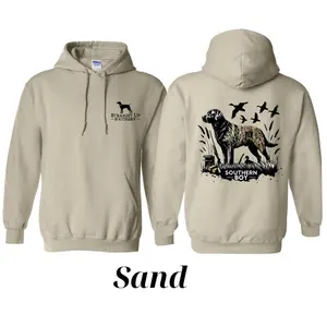 Southern Boy Dog Hunting Hoodie – Straight Up Southern Outdoor Graphic Pullover, Ideal for Hunters and Country Style Fans, Long Sleeve Tops Menswear Sweatshirts , Tiktok shop - KitchenEra