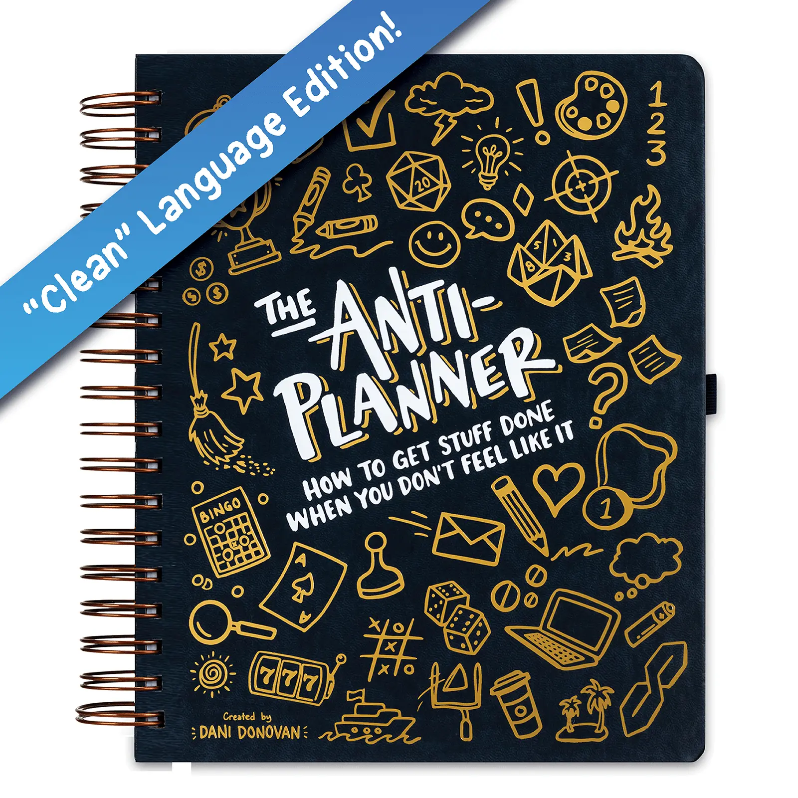 The Anti-Planner: How to Get Stuff Done When You Don't Feel Like It - 165+ ADHD Tools for Productivity & Cleaning, Adult Activity Book & Planner Alternative, Gifts for Neurodivergent Adults & Women