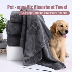 Super Absorbent Towel/bath Towel, Thick & Warm for Autumn/winter, Quick-Dry Design for Pet Grooming, Ideal for All Cat/dog Sizes, Paws