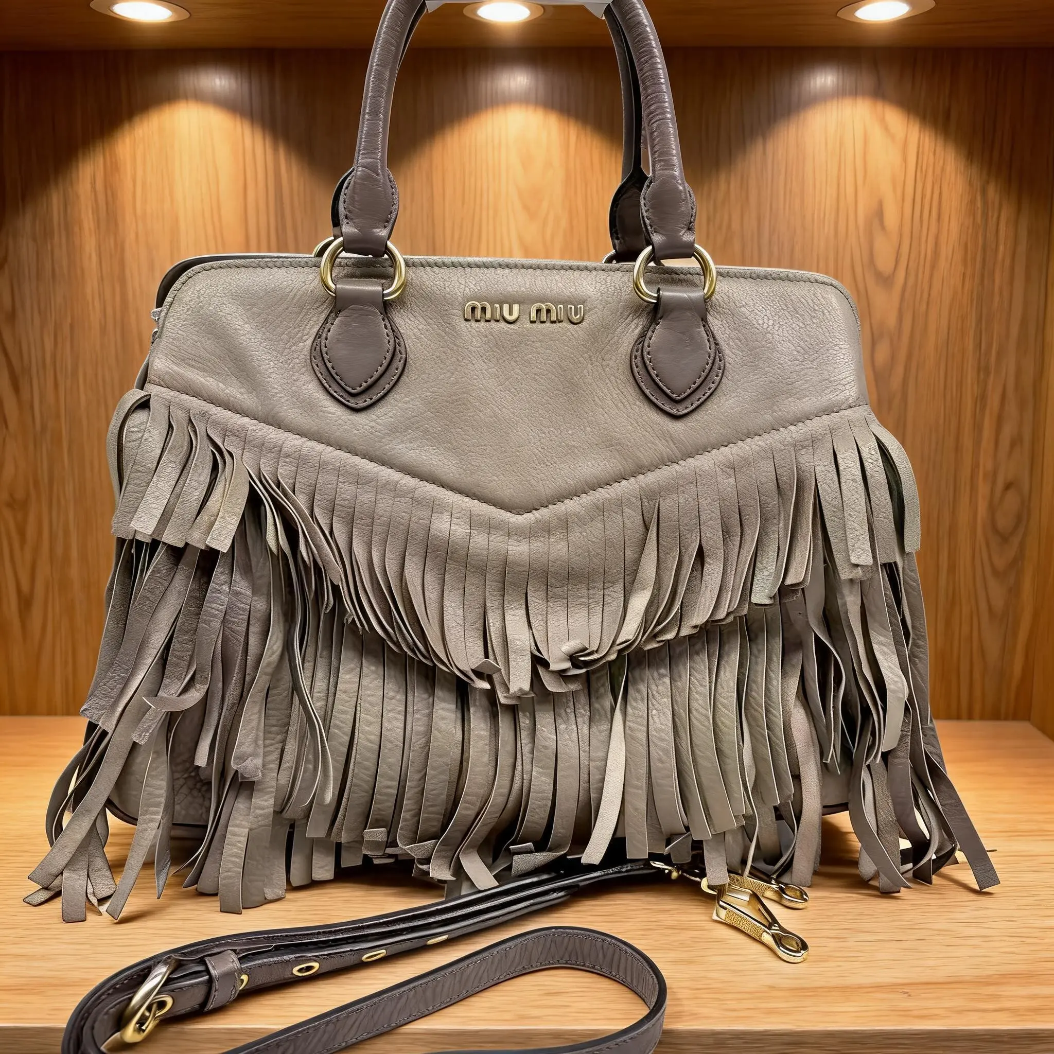 Pre-owned miu miu MIUMIU Leather Shoulder Bag C0714786517