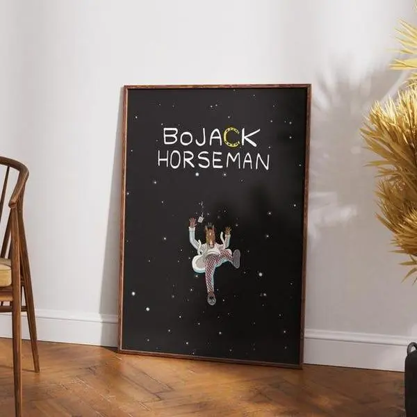 BoJack Horseman Poster No Frame, Tv Series Poster, Minimalist Art, Vintage Poster, Wall Decor Idea, Movie Art, Gift for Her, Gift for Him, Fun Poster