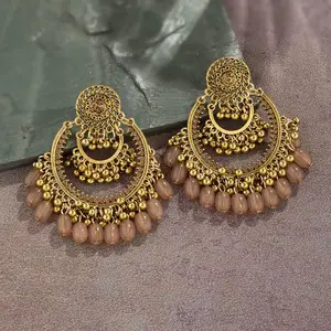 Coffee Stone Jhumka