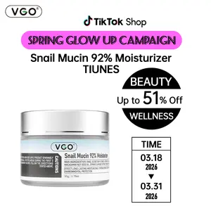 VGO snail mucin skincare  Daily Face Gel Cream for Dry & Sensitive Skin, 50g / 1.76oz Cleanser Moisturizing Skincare Moisture Gentle -B2