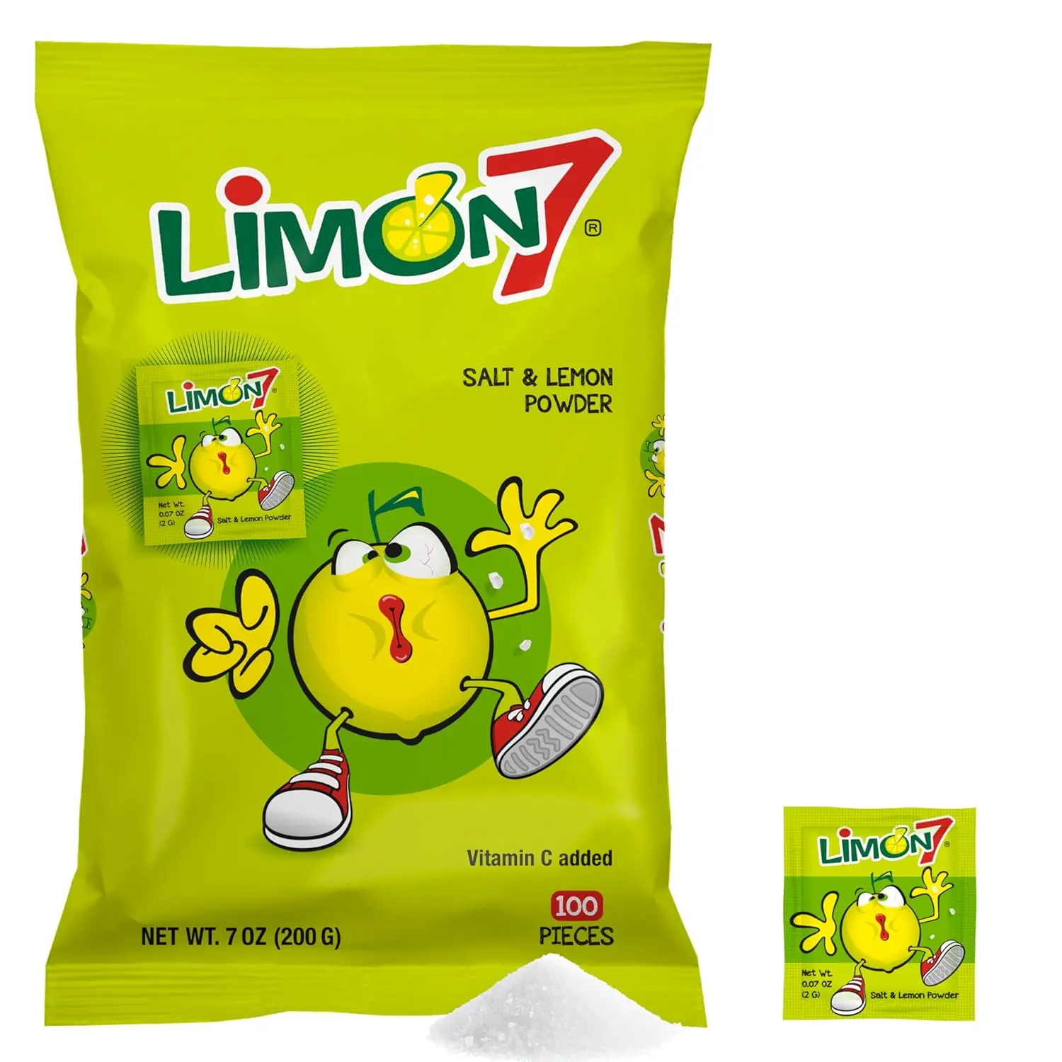 Limon 7 Salt & Lemon Powder Mexican Candy by Anahuac, 0.5 pounds