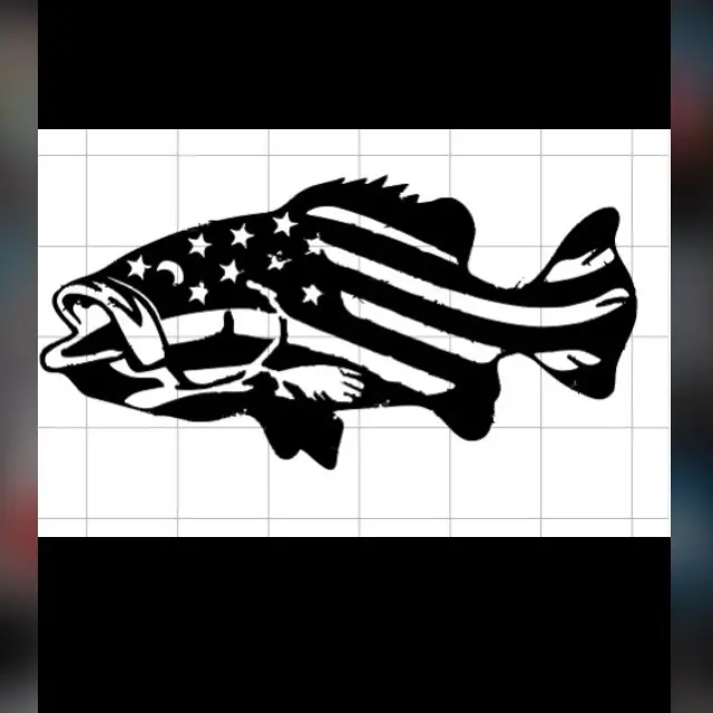 Bass Auto Decal