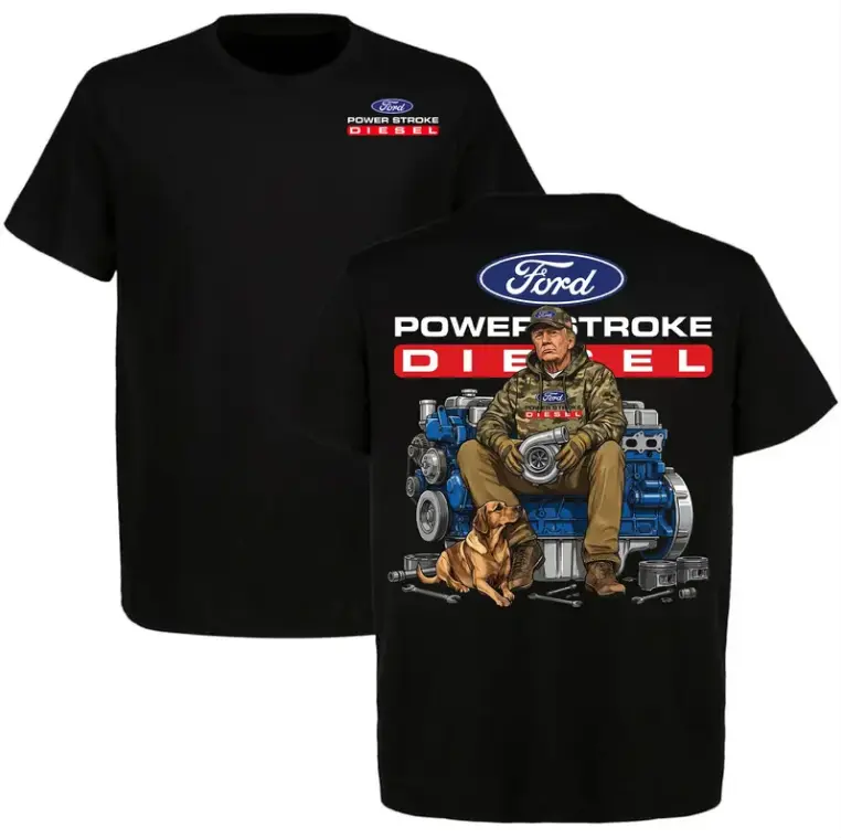 TikTok Shop Deals Diesel Truck Enthusiast Graphic T-Shirt (Viral), Summer Outfits Casual Top