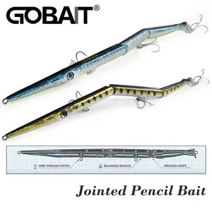 GOBAIT Sinking Swimbait Lure, Multi-Jointed 3-Section Body with Sharp Hooks for Bass, Pike, and Other Predatory Species in Lakes & Saltwater