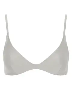 Lucy Scoop Bikini Top - White