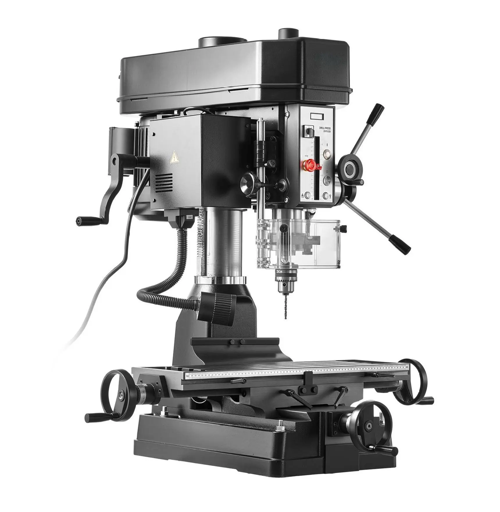 Mill Drill Machine 15.875", 2HP Benchtop Milling Drill Press, 150-2560 RPM, with Vise, Laser, Work Light - for Wood & Metal Default