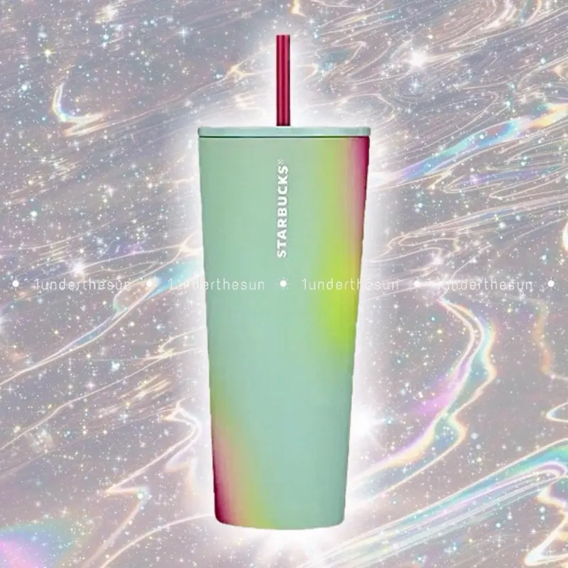 2024 New Starbucks Spring Mint Multicolor Ombre Stainless Steel Collectible Tumbler