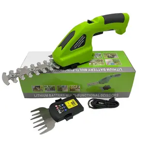 Cordless Hedge Trimmer with Battery - 2-in-1 7.2V Grass Shears Handheld, Electric Shrub Trimmer Shrubbery Trimmer Kit for Garden, Yard and Lawn