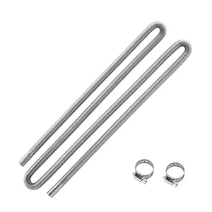 fathersdaygift VEVOR Exhaust Hose, 118.1 inch Stainless Steel Exhausts Hose, Diesel Heater Flexible Exhaust Pipe with 2 Hose Clamps, Exhausts Hoses Kit Diesel Heater Accessories for 2KW 5KW 8KW Diesels Heaters