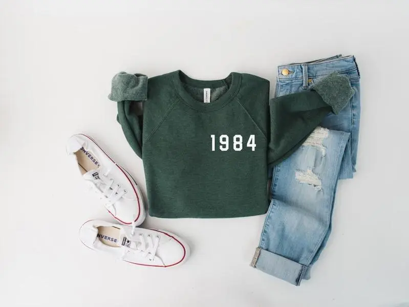 40th Birthday Sweatshirt, 1984 Sweatshirt, 40th Birthday Gift Shirts, Birthday Gift for Women, Happy Birthday Sweatshirt, Spring Clothing