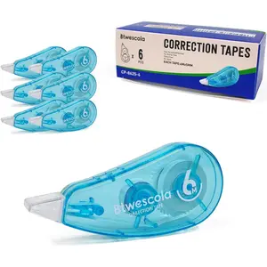 Easy to Use Correction Tape for Instant Corrections 19.7 Feet 6-Count Pack for School Office Crafting