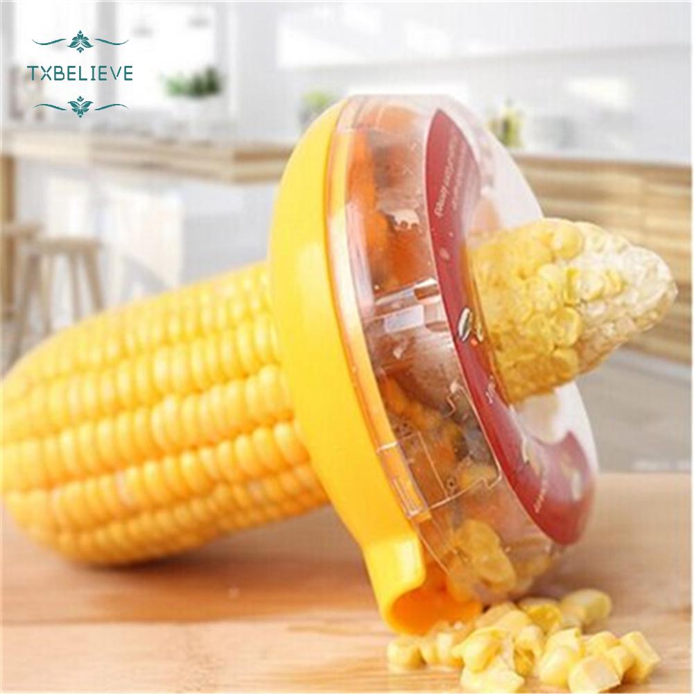 Kitchen Helper Easy Peel One Step Corn Kerneler Stripper Peeler E-z Remove Corn,Corn Kerneler Remover Cutter Peeler Stripper Thresher Kitchen Tool