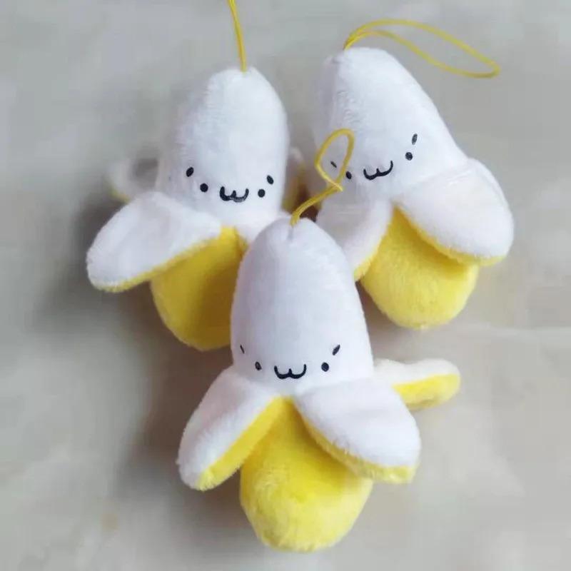 Super cute Banana Plush Stuffed Toys Dolls Little Yellow Banana Plush Cellphone Pendant Christmas Wedding Birthday Gift